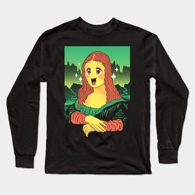 Kawaii Lisa Long Sleeve T-Shirt by Vincent Trinidad Art